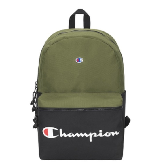 NEW Unisex Champion Green and Black Backpack - Picture 1 of 4